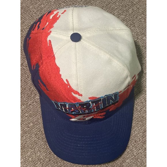 Vintage 90s Mark Martin 6 Nascar Valvoline Logo Athletic Splash Snapback Hat Cap - Picture 5 of 9